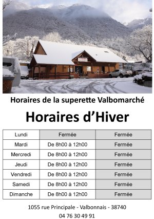 Valbomarché en hiver